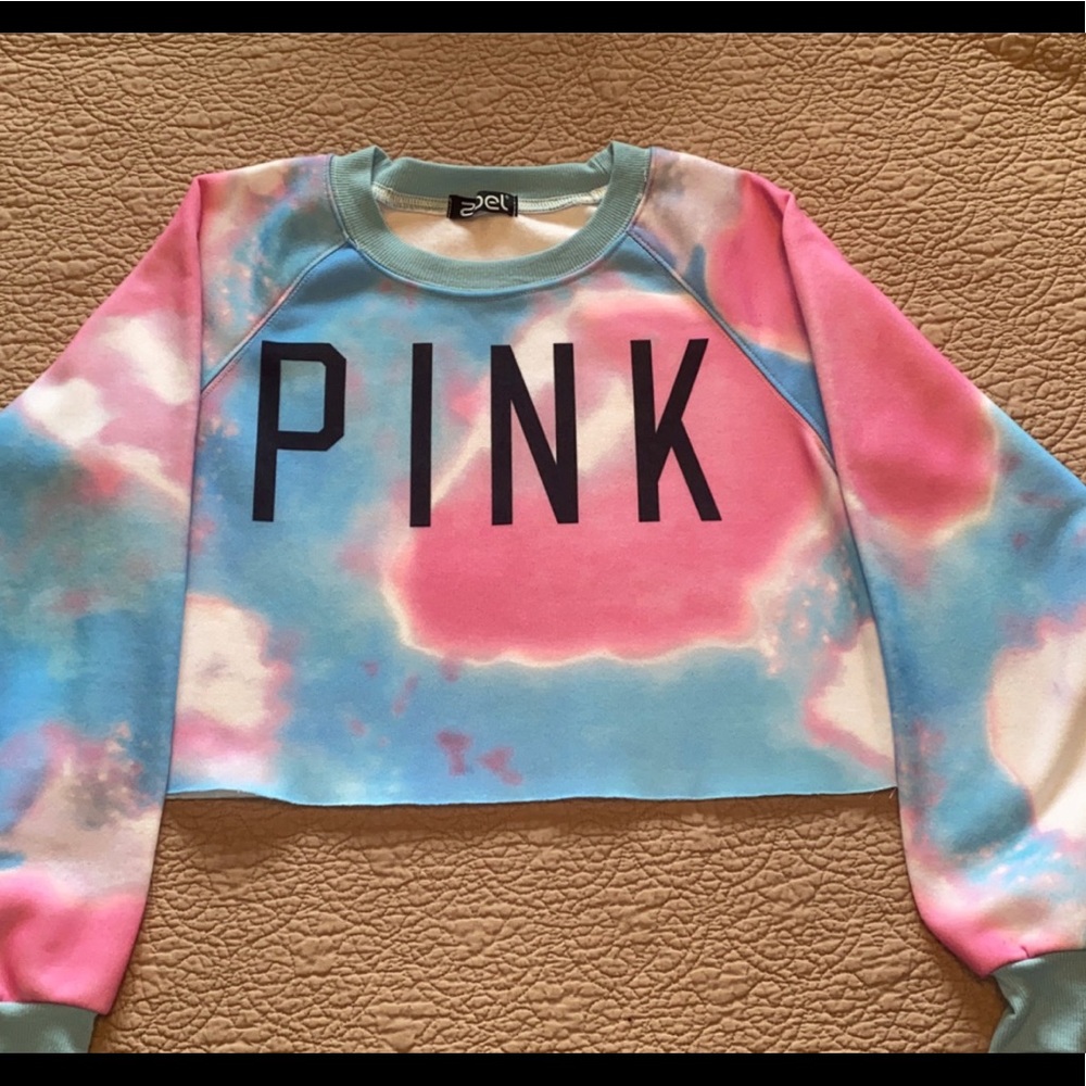 Zoel tie dye crewneck crop top